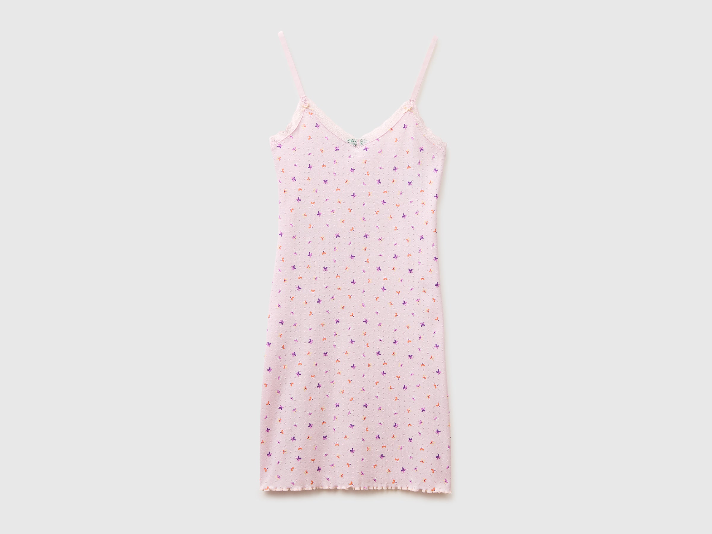 Patterned nightgown with shoulder straps - ucb_image_FS