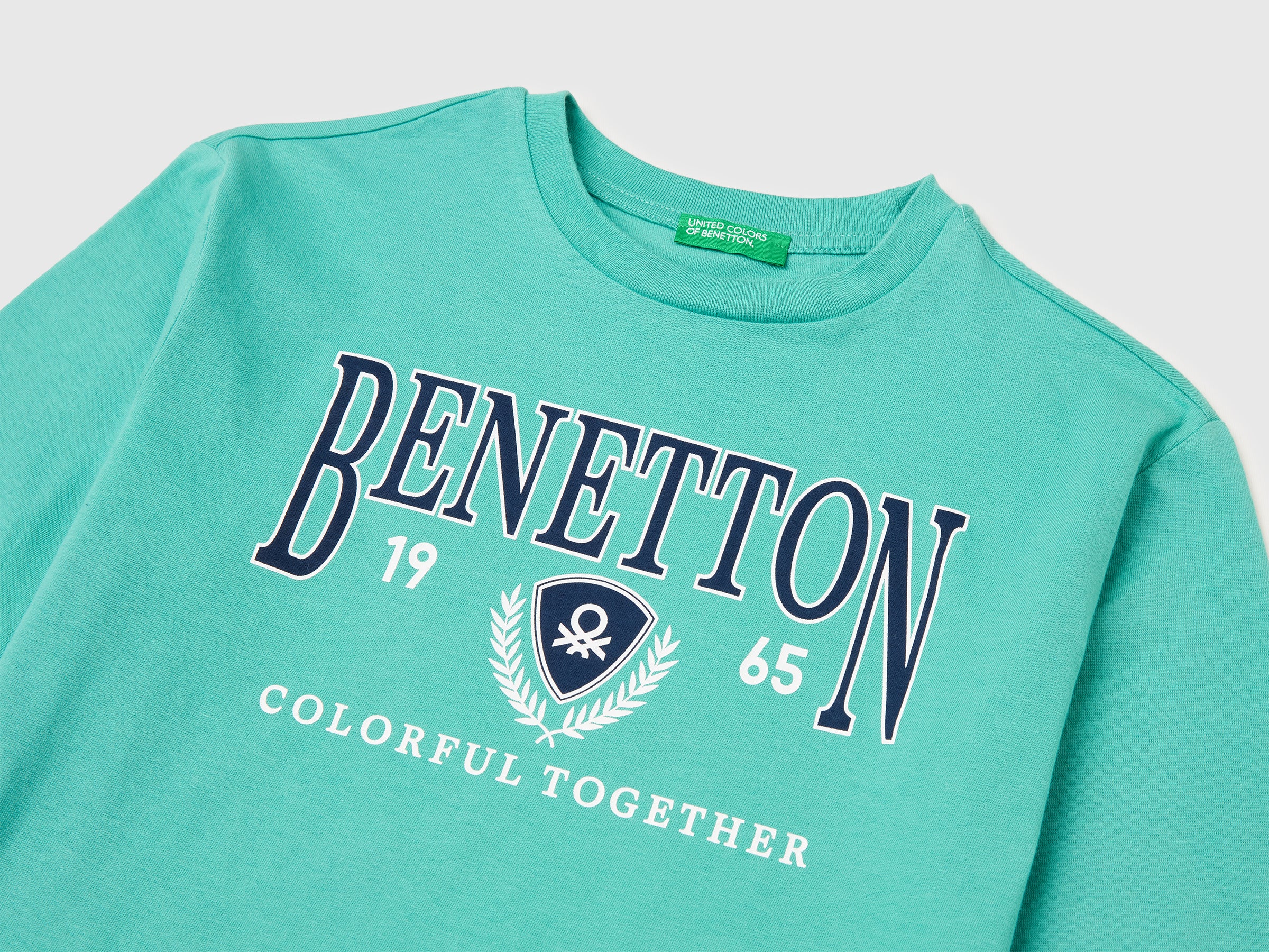 T-shirt in organic cotton with logo print - ucb_image_DS1