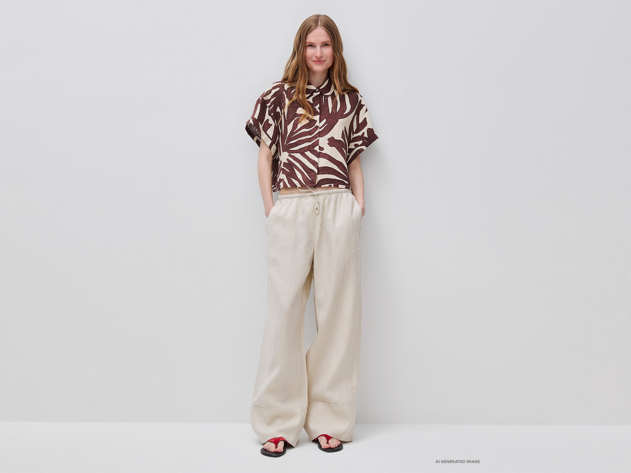 Blusa estampada em linho puro - ucb_image_FY