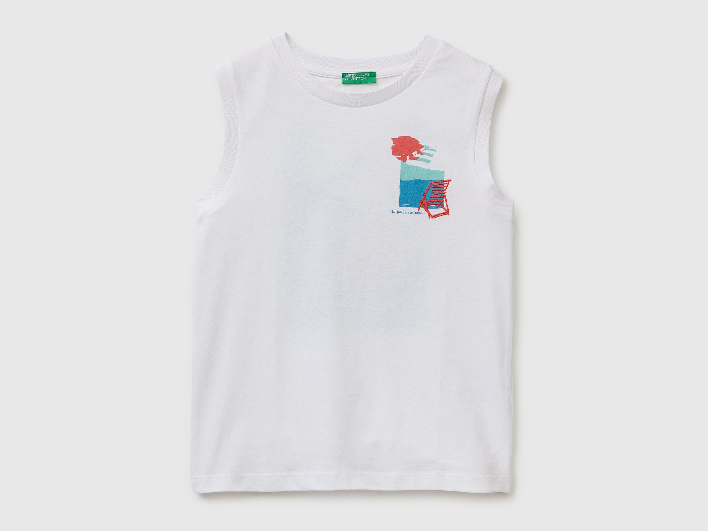 Tank top with print and embroidery - ucb_image_FS