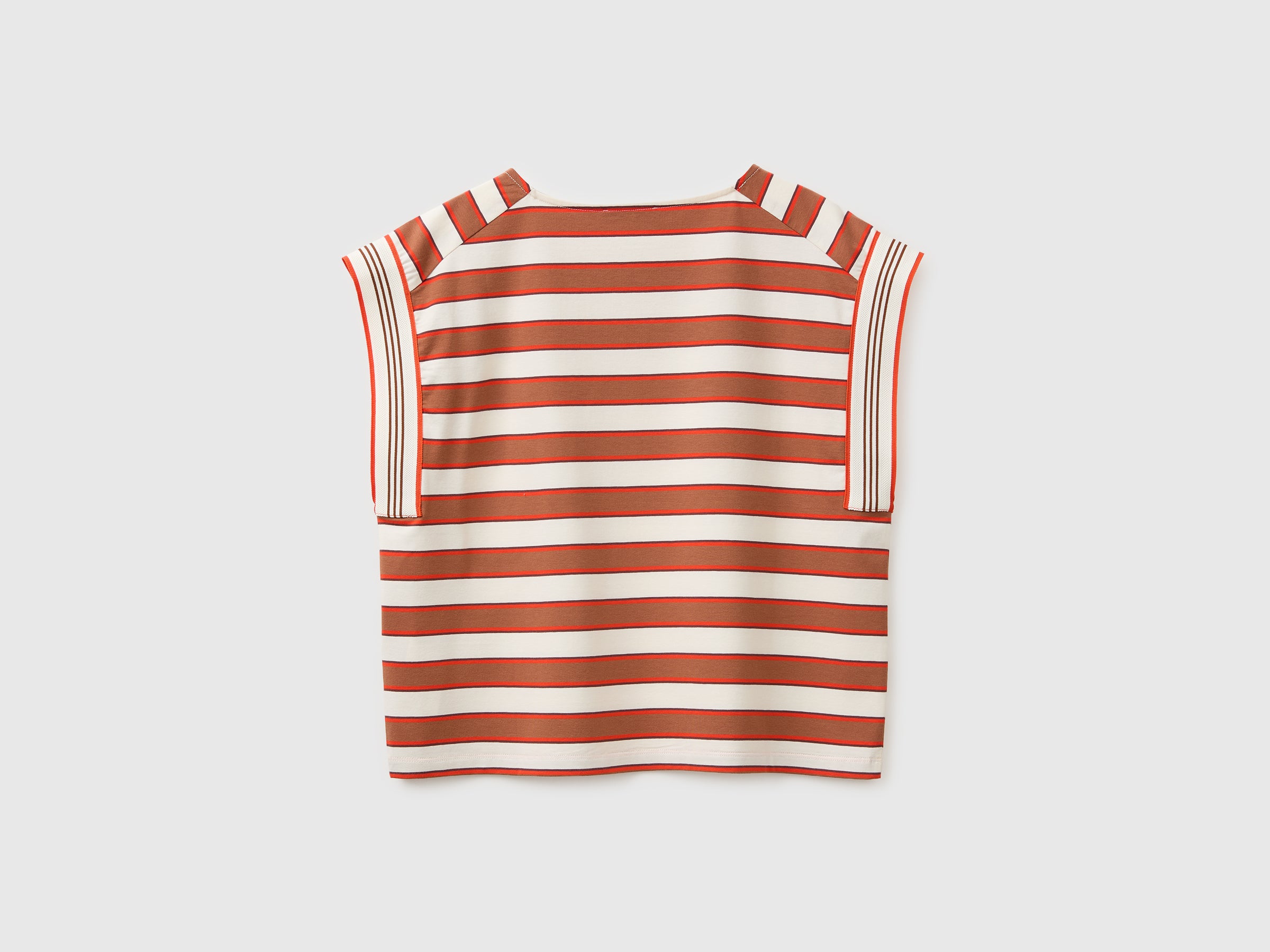 T-shirt sem mangas às riscas - ucb_image_BS