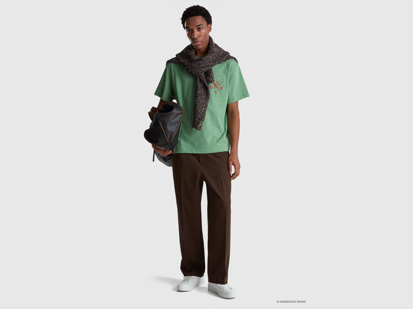 Chinos with creases