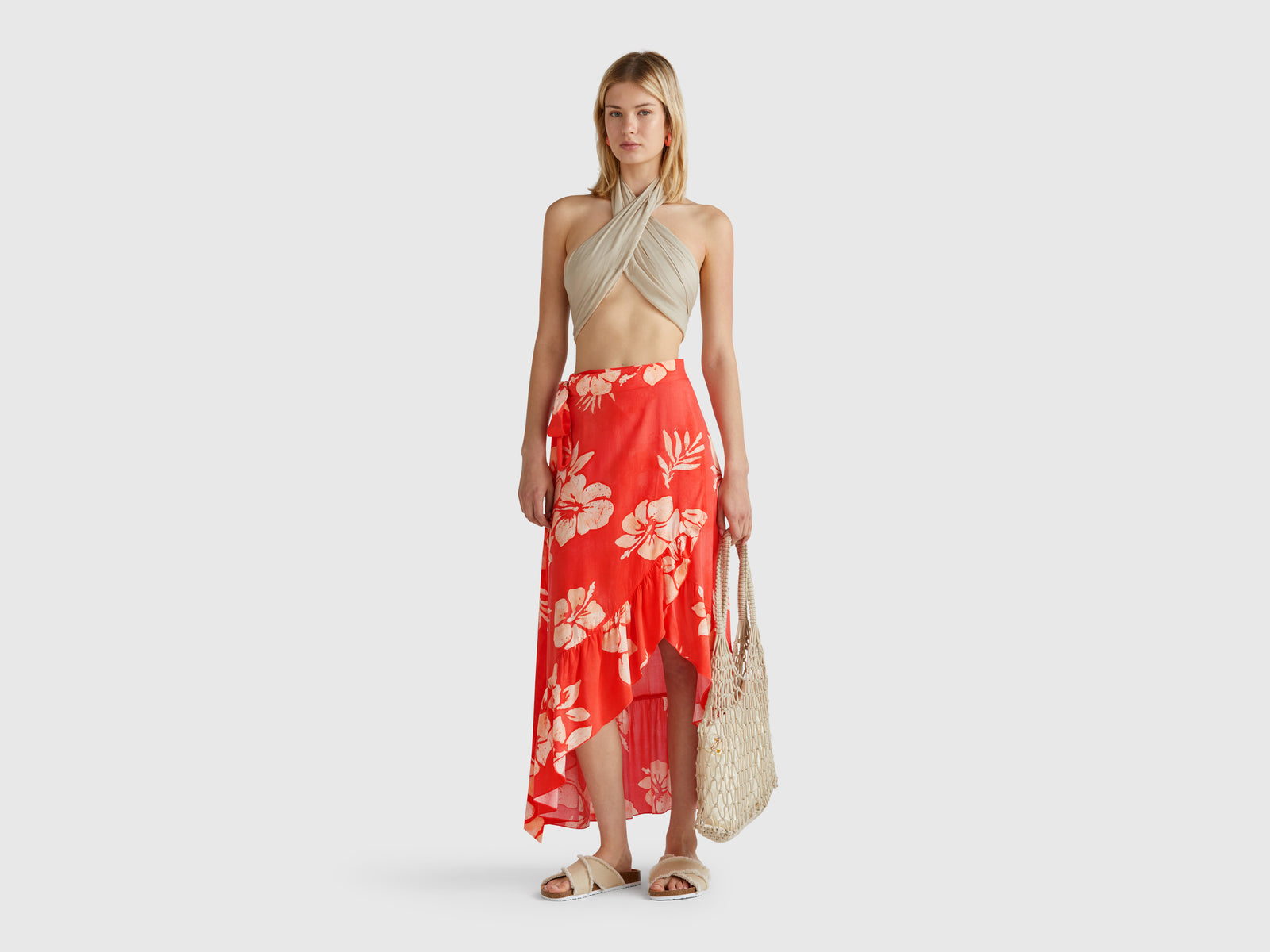 Floral print sarong