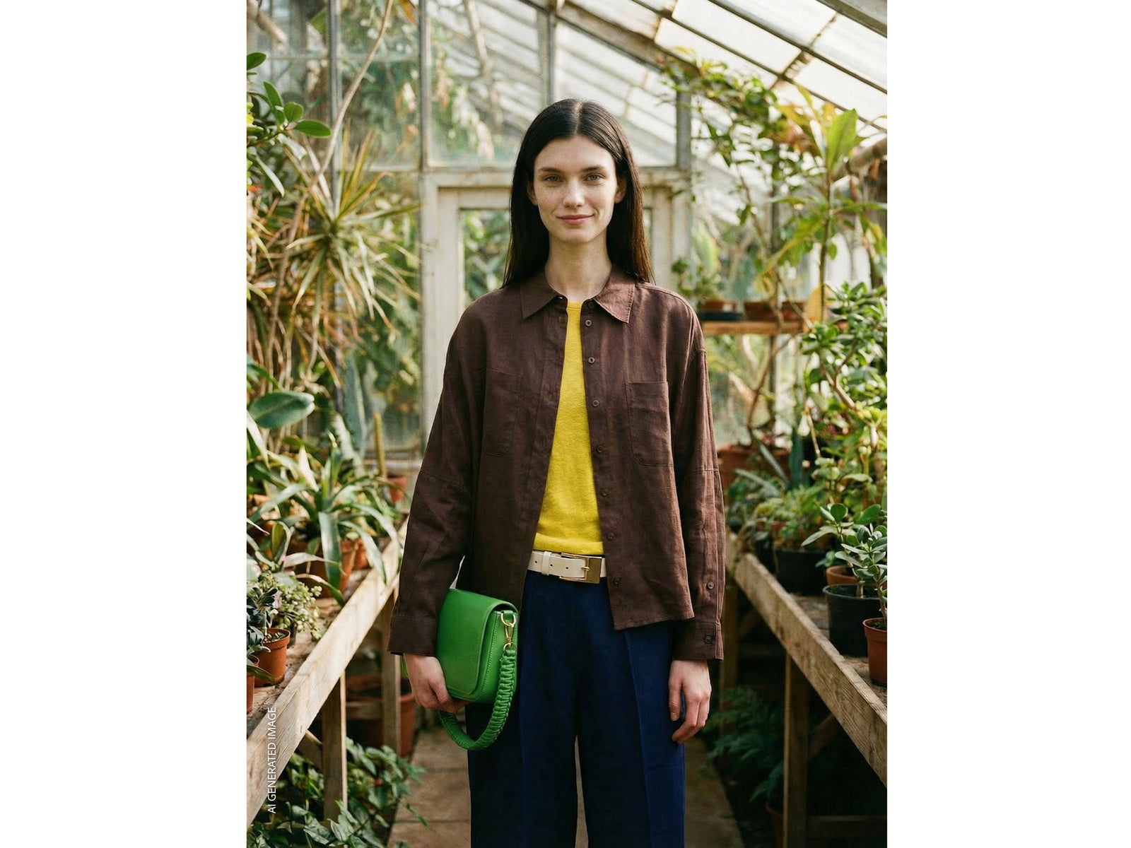 100% linen shirt with pockets