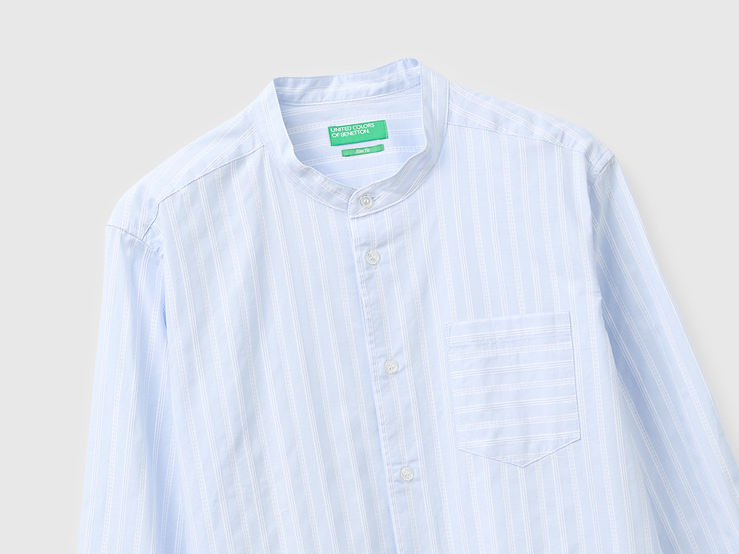 Striped shirt with mandarin collar - ucb_image_FY