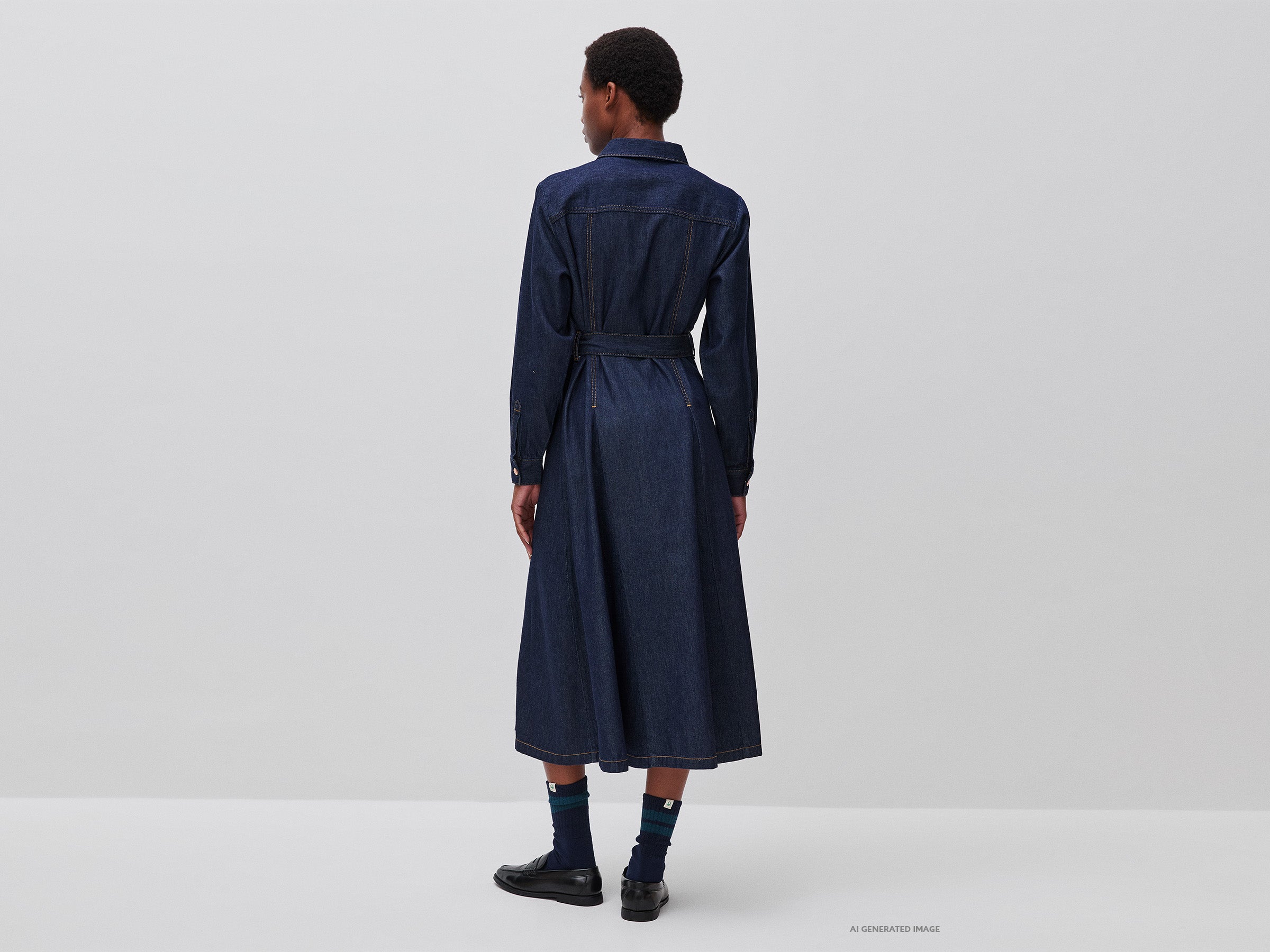 Vestido de jeans com cinto - ucb_image_B