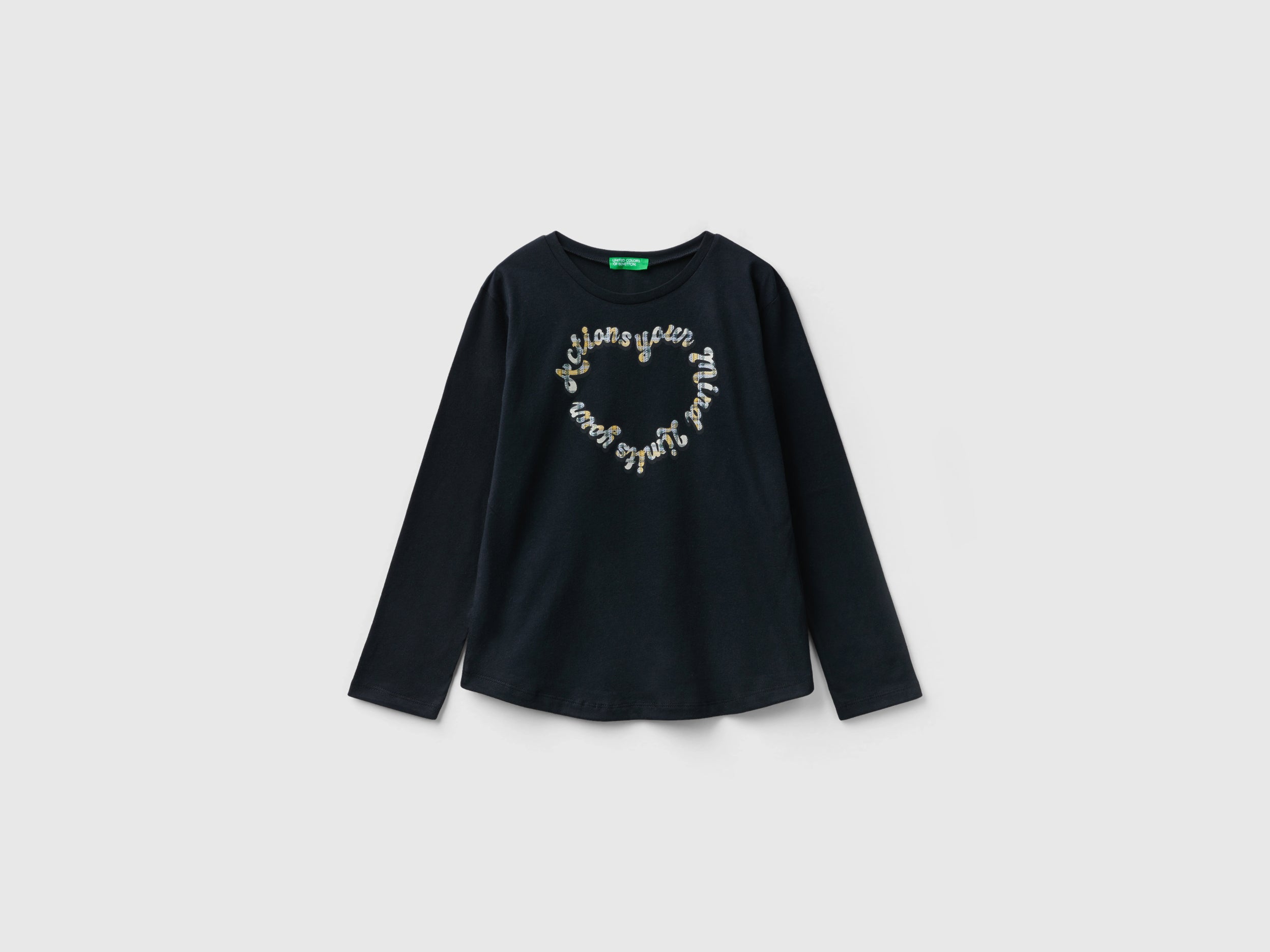 T-shirt em algodão quente com estampa glitter - ucb_image_FS