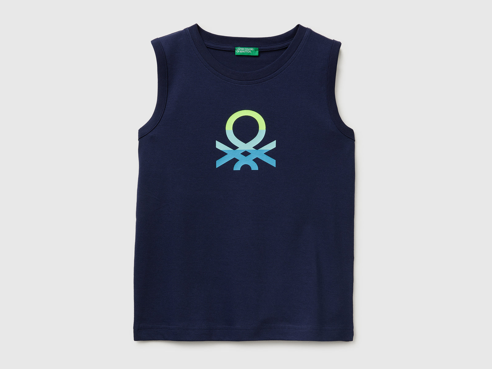 Organic cotton tank top with logo print - ucb_image_FS
