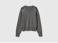 Camisola boxy fit com decote em V - ucb_image_BS