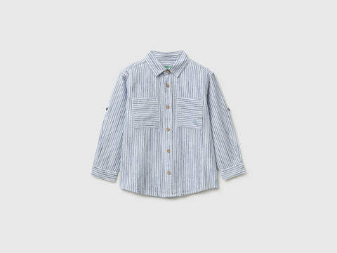 Striped linen blend shirt - ucb_image_FS