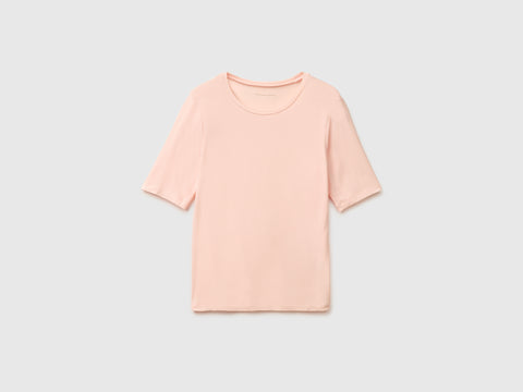 T-shirt em mistura de seda - ucb_image_FS