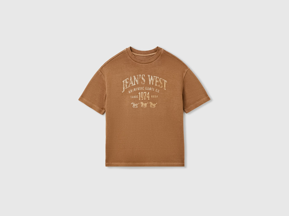 T-shirt lavagem vintage com estampa western - ucb_image_FS
