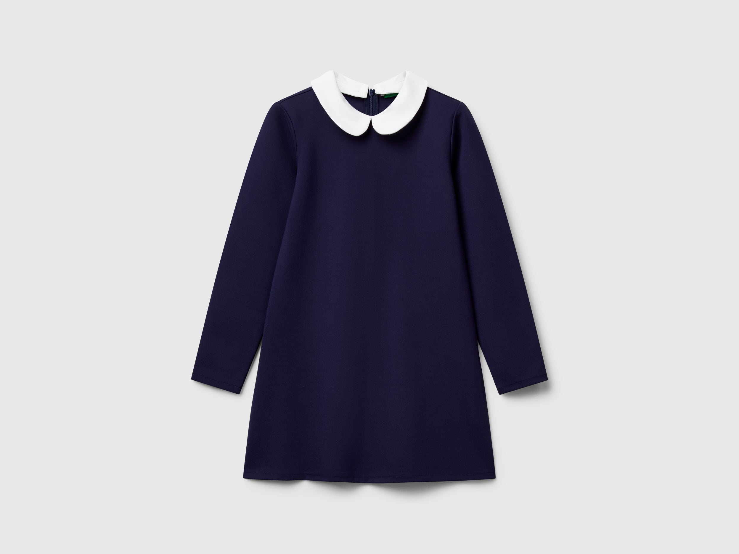 Vestido com colarinho em viscose mista - ucb_image_FS