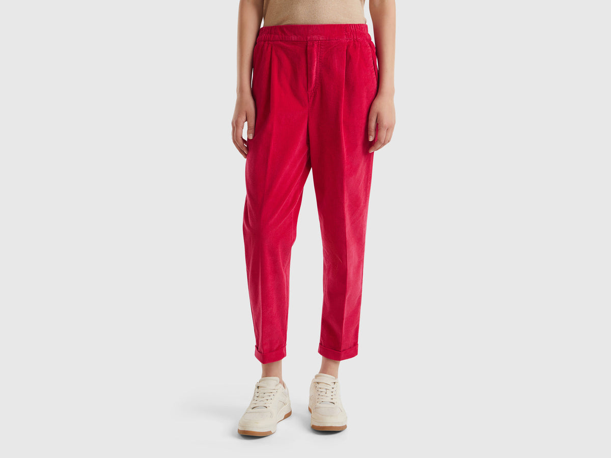 Chinos em veludo com cintura elástica - ucb_image_F