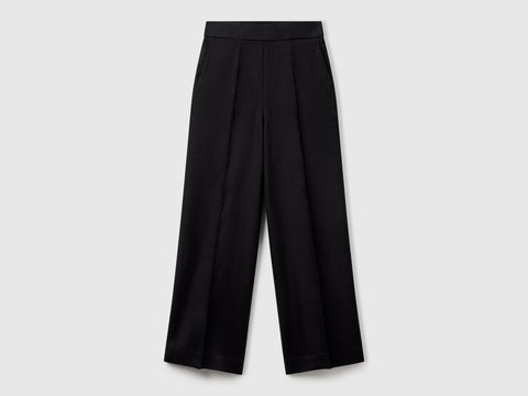 Palazzo trousers in 100% linen - ucb_image_FS