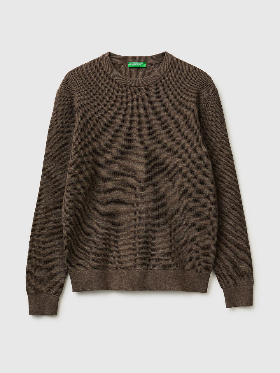 Crew neck sweater in linen blend - ucb_image_FS