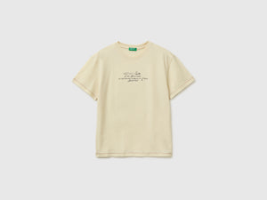 Oversized-T-Shirt mit Aufdruck und Stickerei