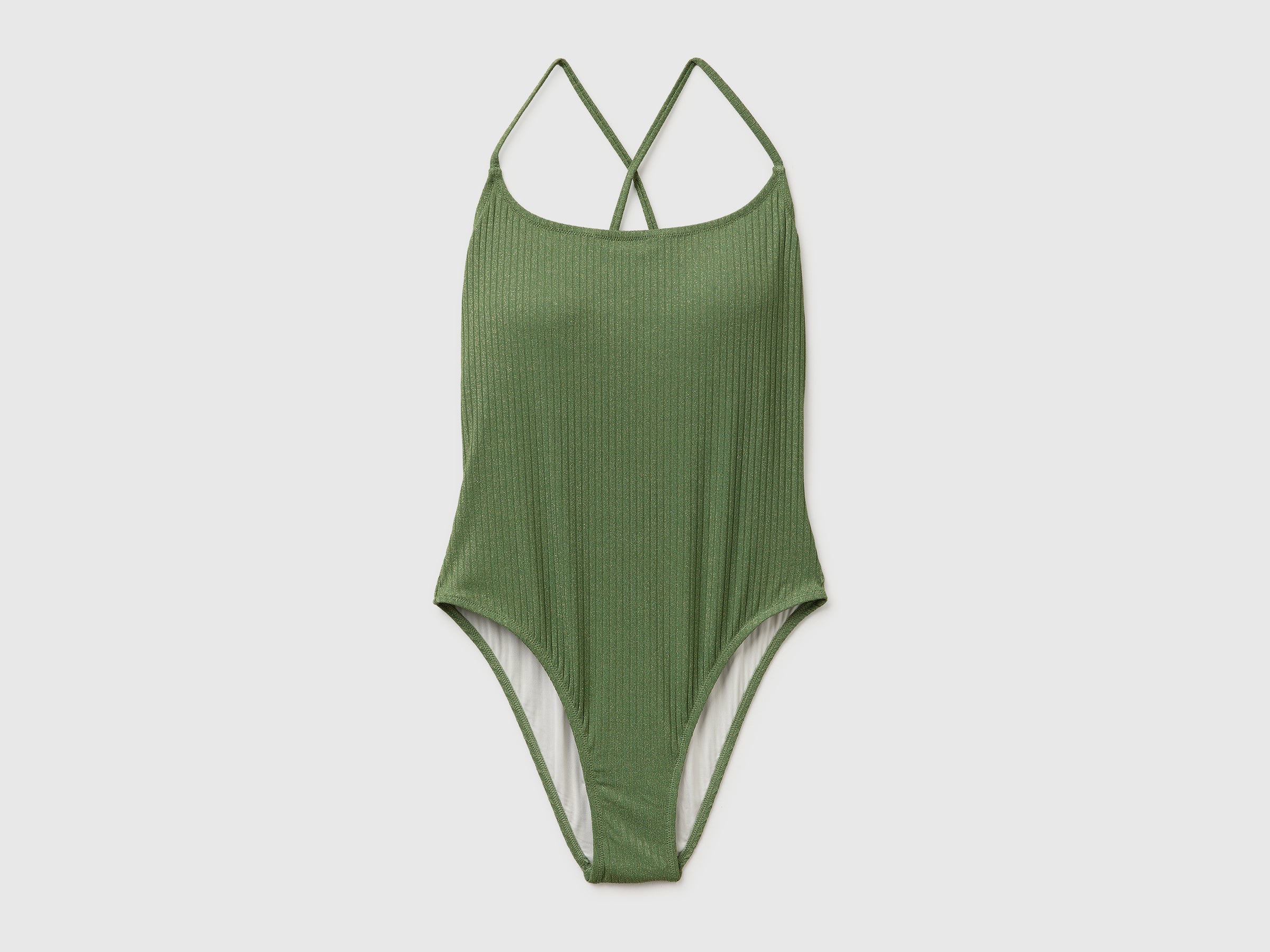 Ribbed one-piece swimsuit with lurex - ucb_image_FS