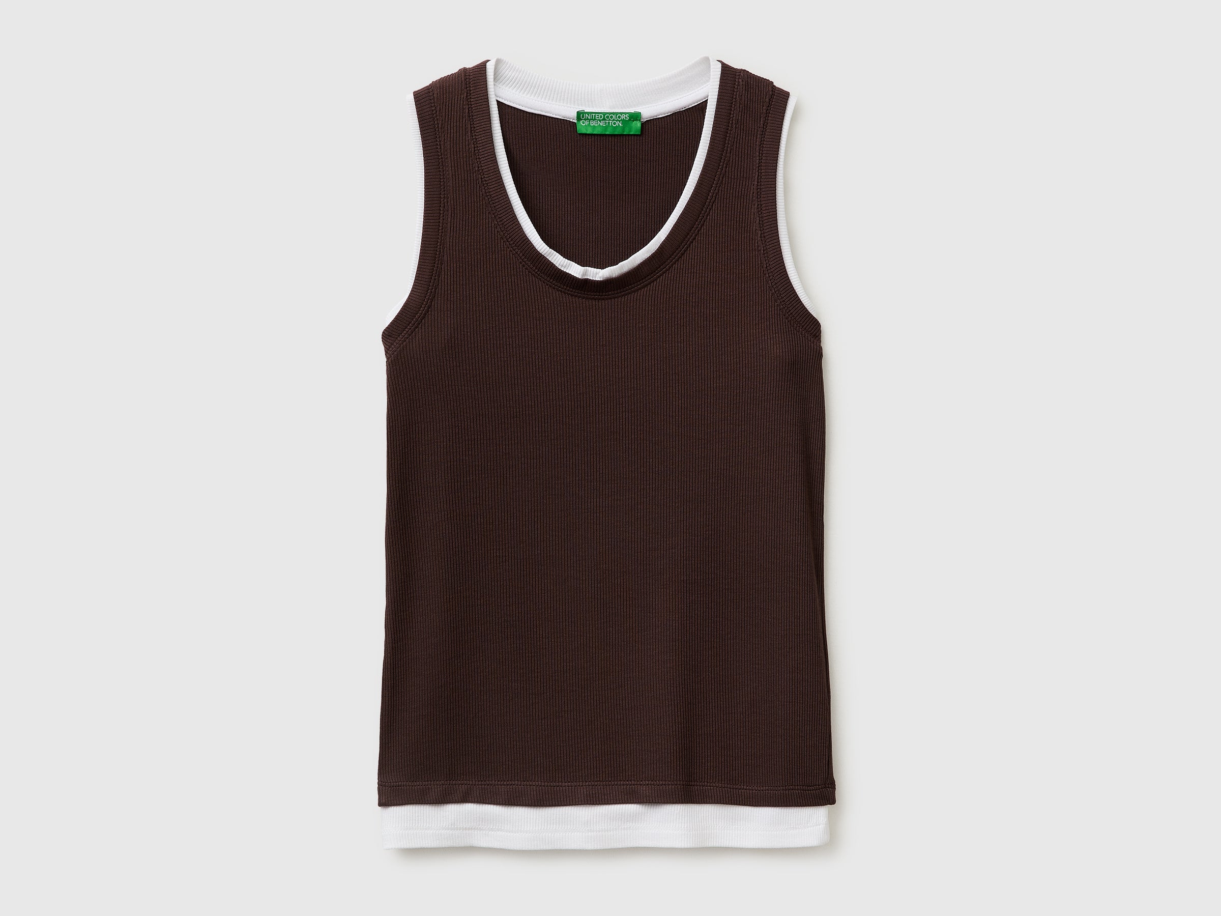 Slim fit ribbed tank top - ucb_image_FS