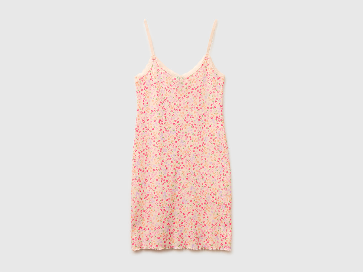 Patterned nightgown with shoulder straps - ucb_image_FS