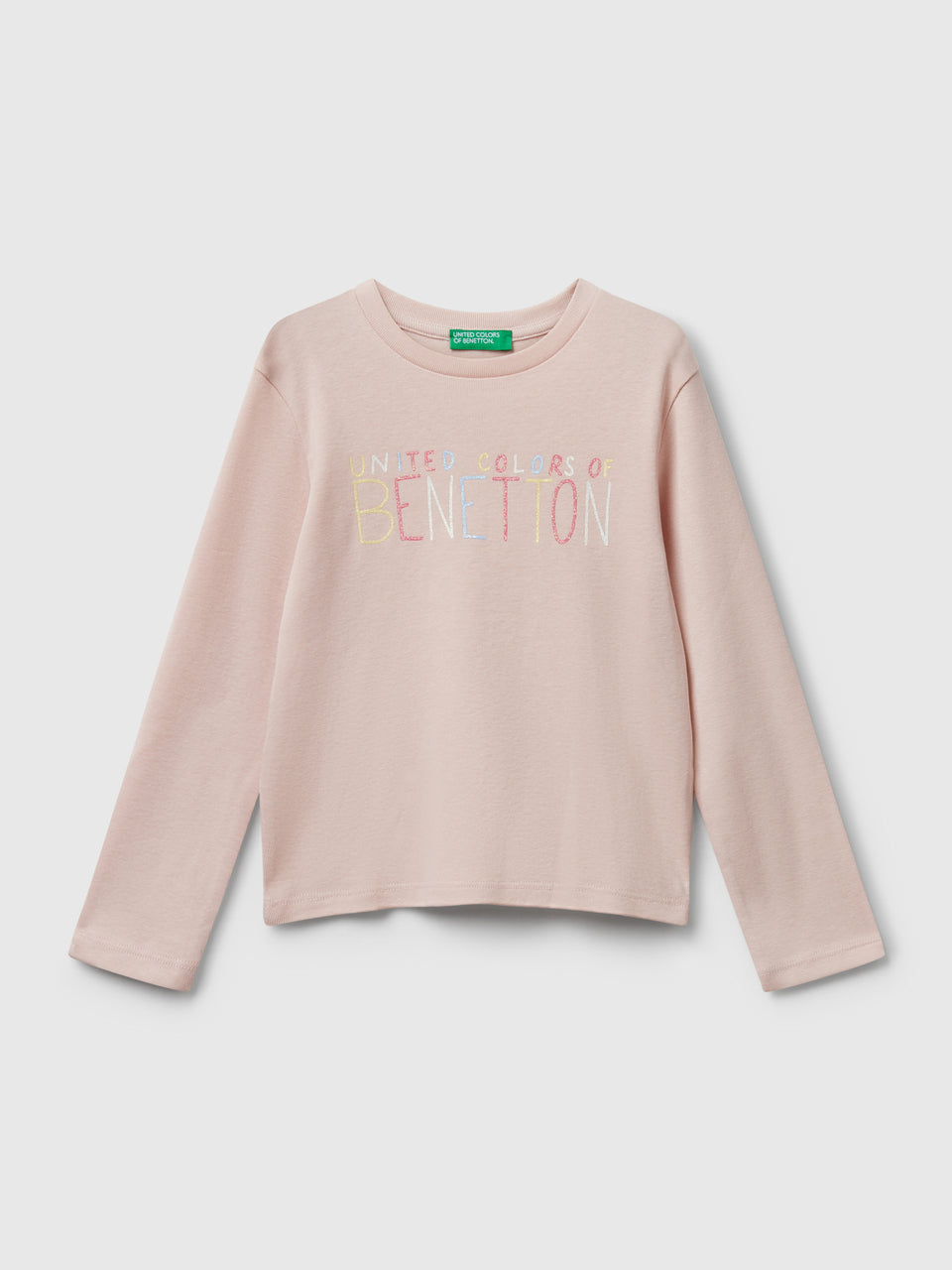 T-shirt com logótipo glitter em algodão - ucb_image_FS