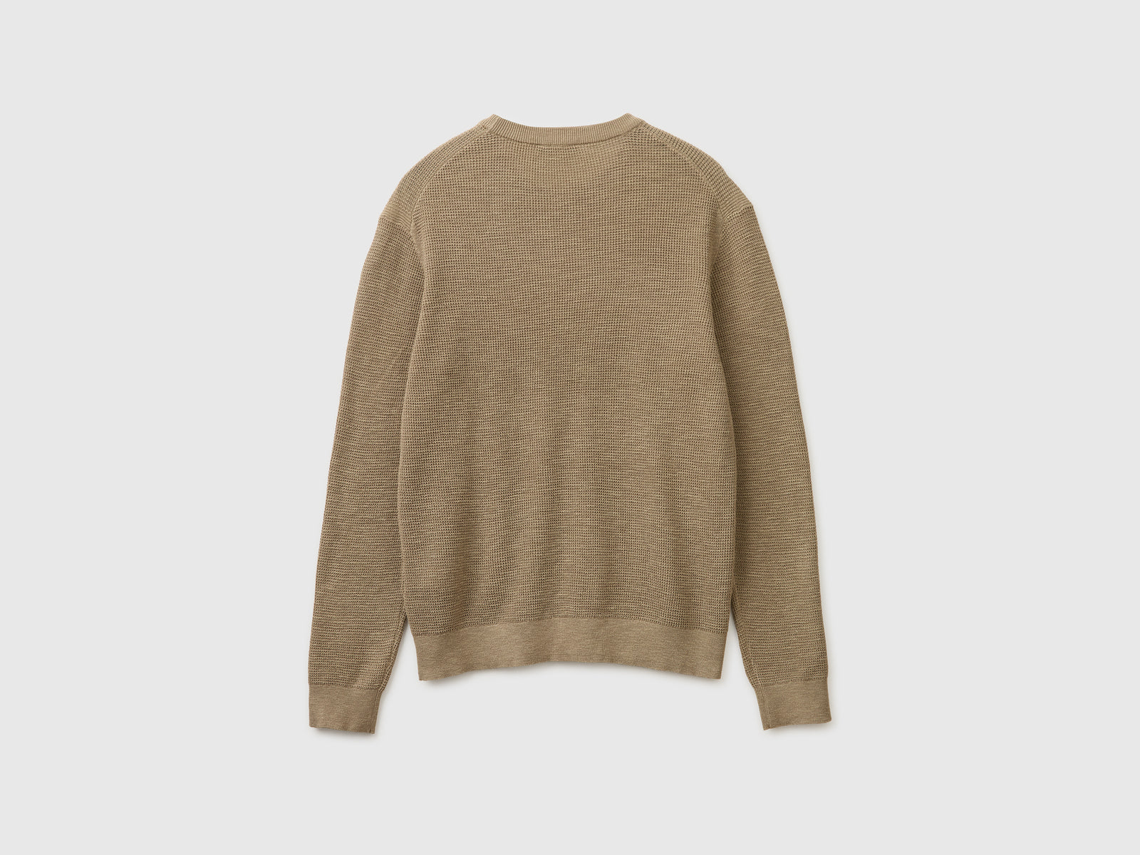 Crew neck sweater in linen blend - ucb_image_BS