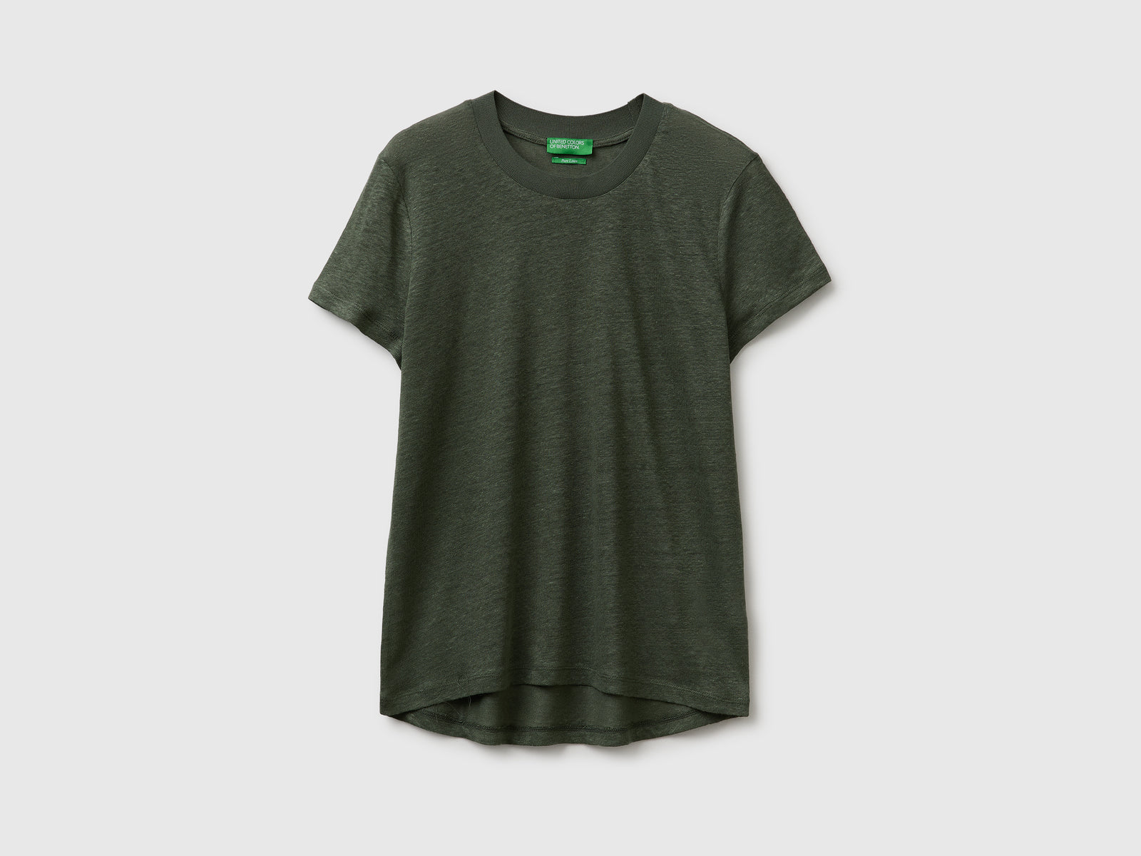 Crew neck T-shirt in pure linen - ucb_image_FS