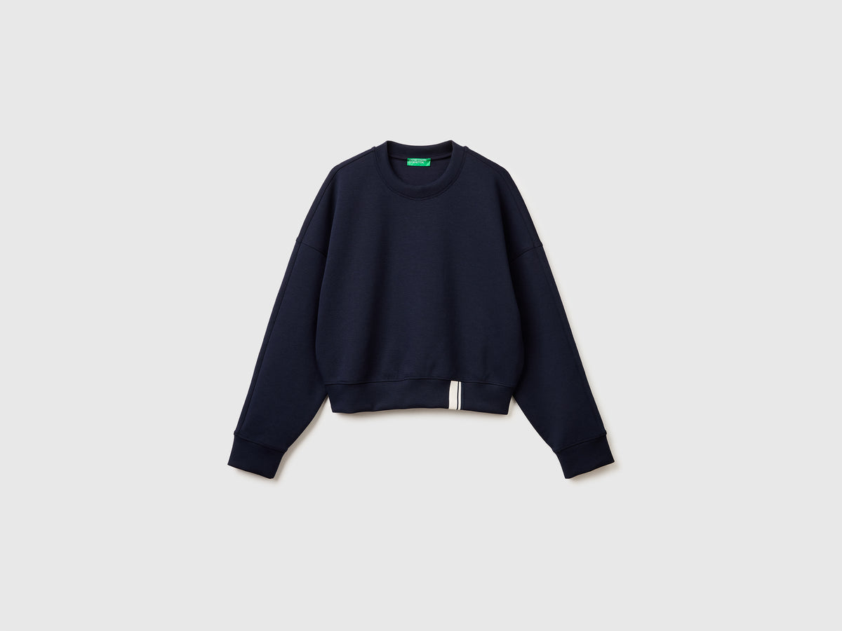 Boxy fit sweatshirt with crest on the back - ucb_image_FS