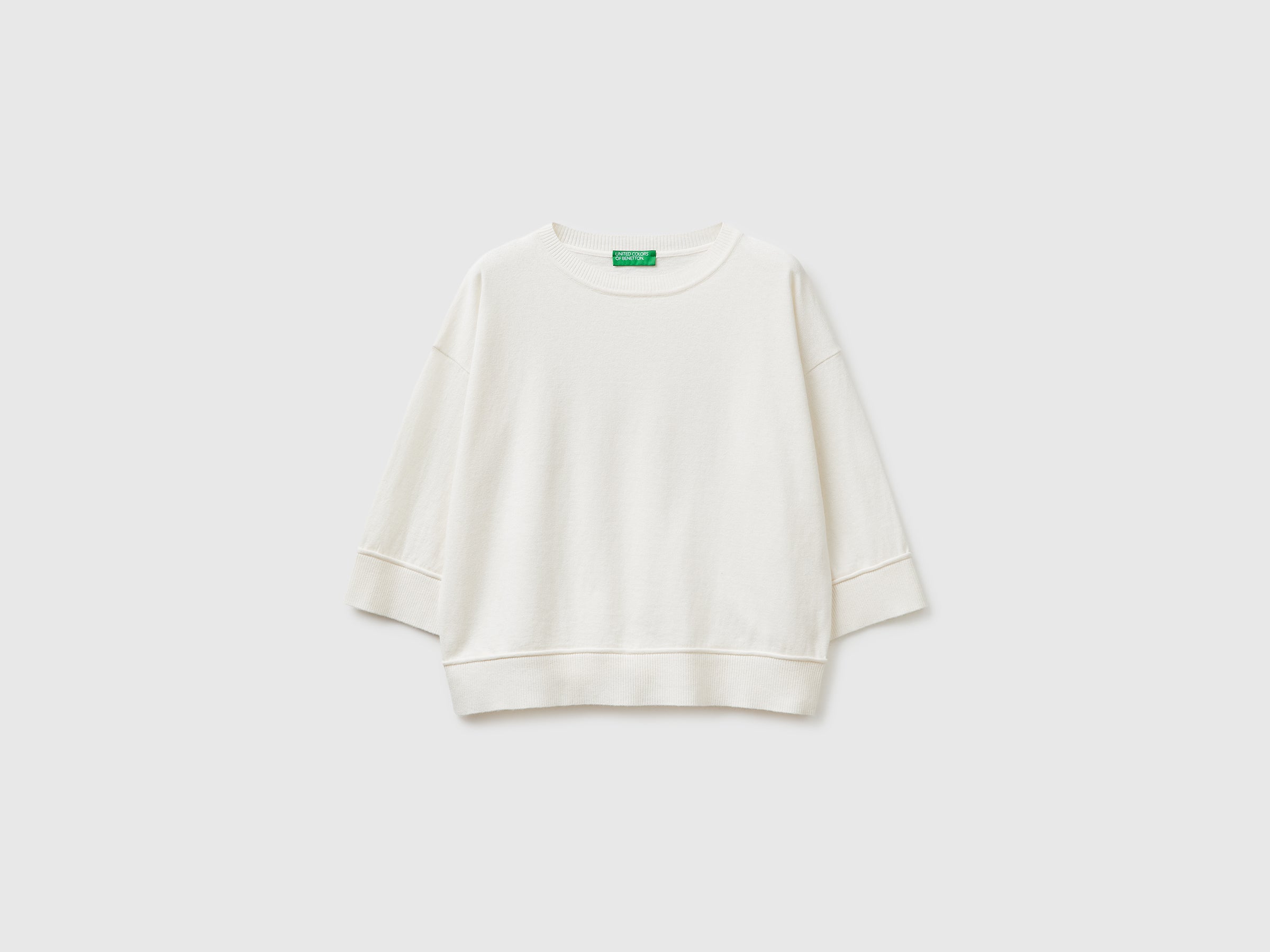 Crew neck sweater in cotton and wool - ucb_image_FS