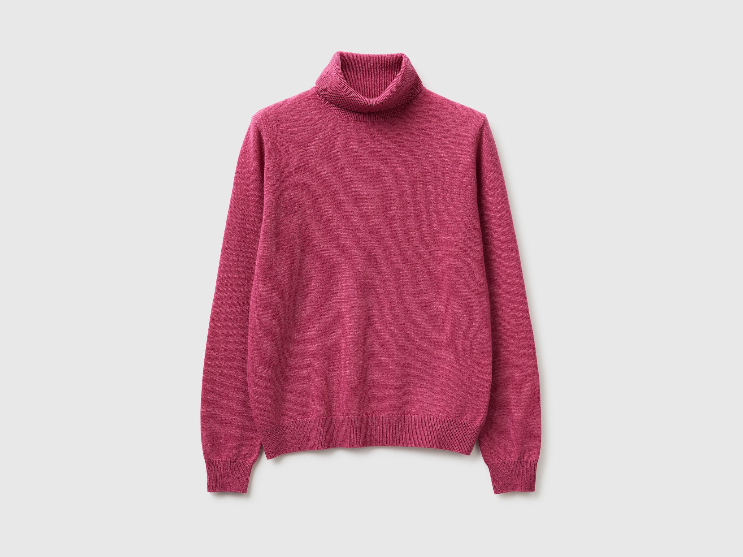 Camisola de gola alta ameixa em pura lã Merino - ucb_image_FS