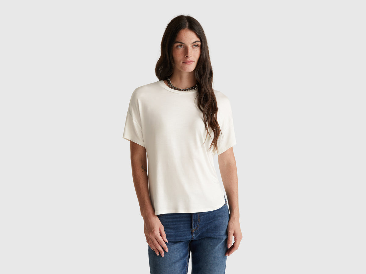 T-shirt slim fit em viscose stretch - ucb_image_F
