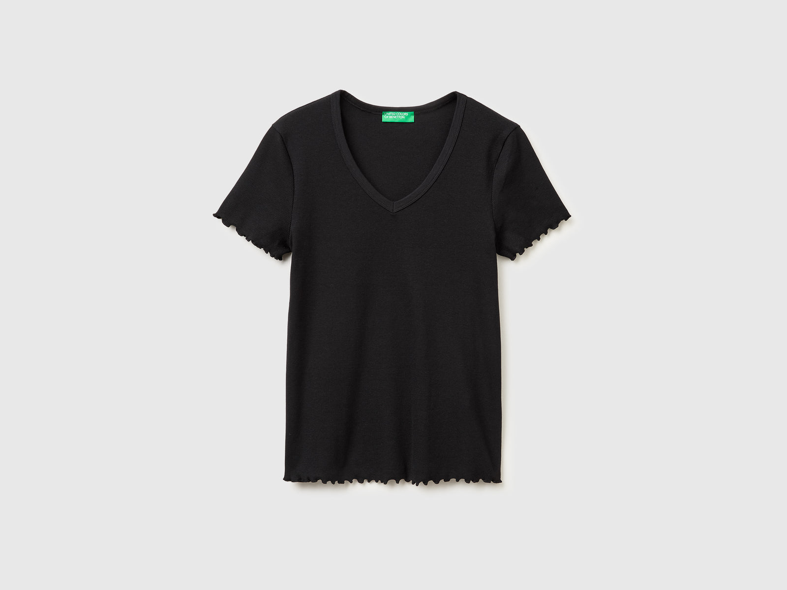 Ribbed V-neck T-shirt - ucb_image_FS