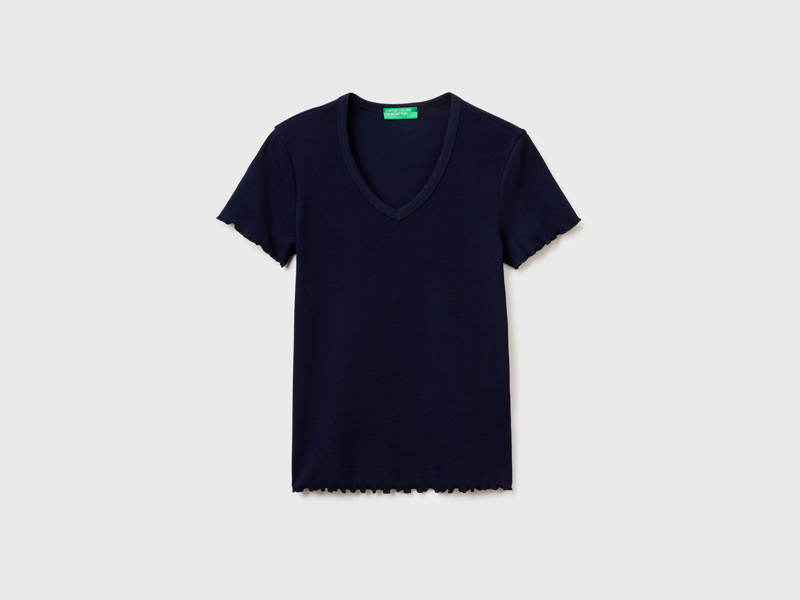 Ribbed V-neck T-shirt - ucb_image_FS