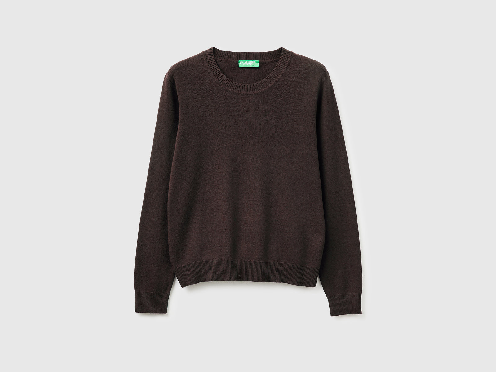 Brown sweater in tricot cotton - ucb_image_FS