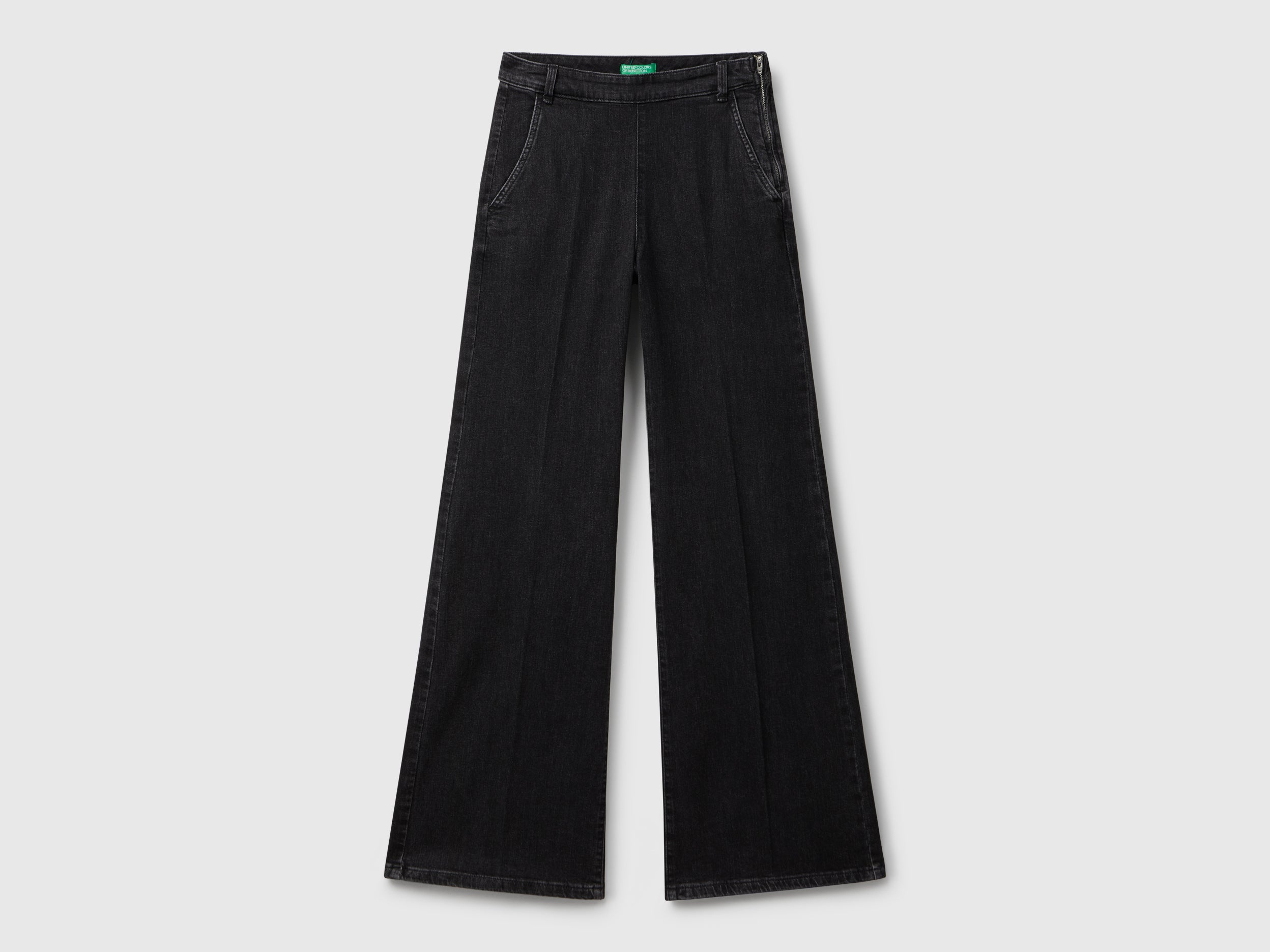 Jeans flare com fecho de correr - ucb_image_FS