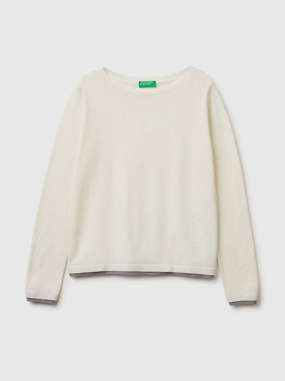 100% Merino wool boat neck sweater - ucb_image_FS