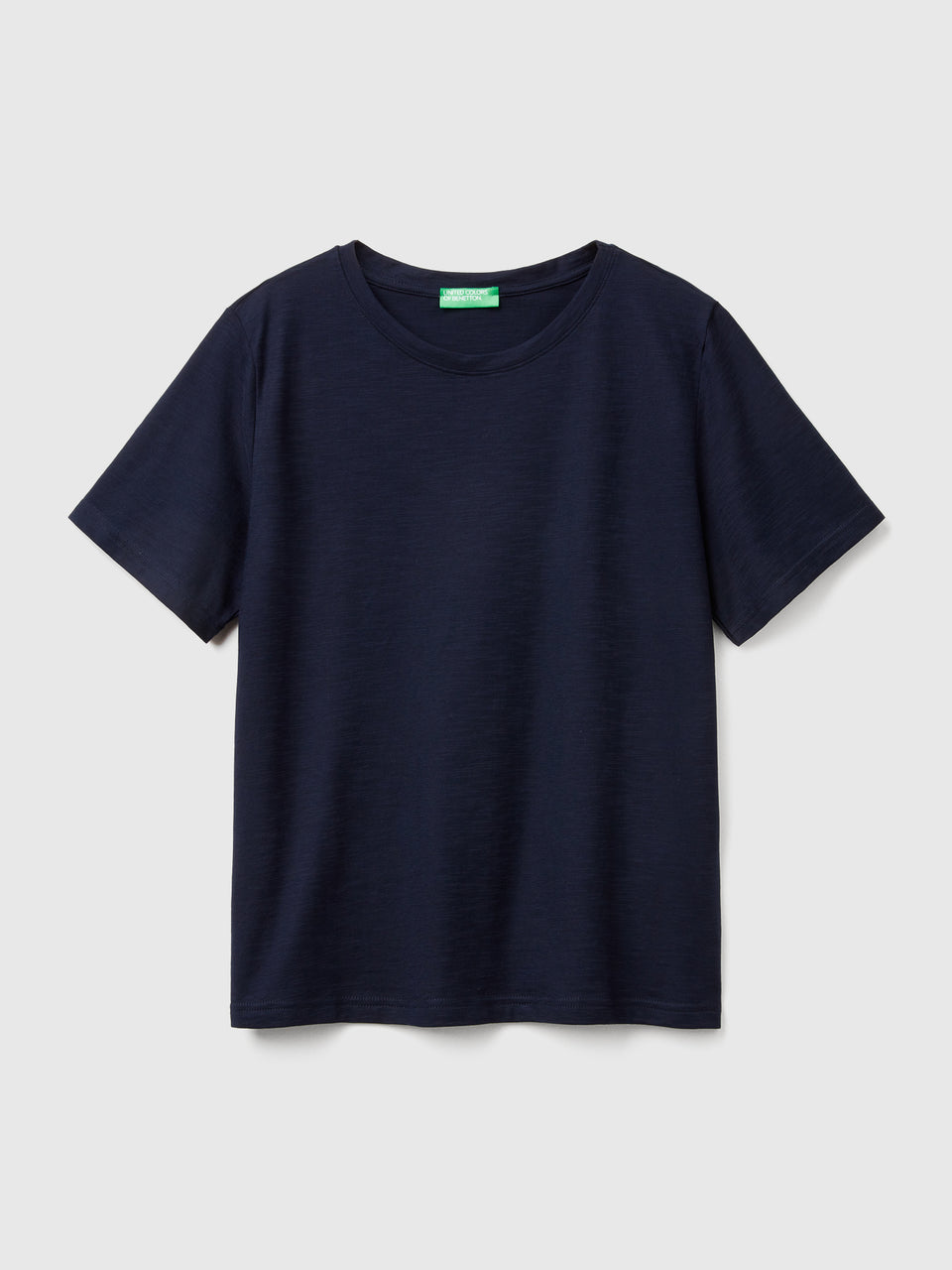 T-shirt de gola redonda em algodão flamé - ucb_image_FS