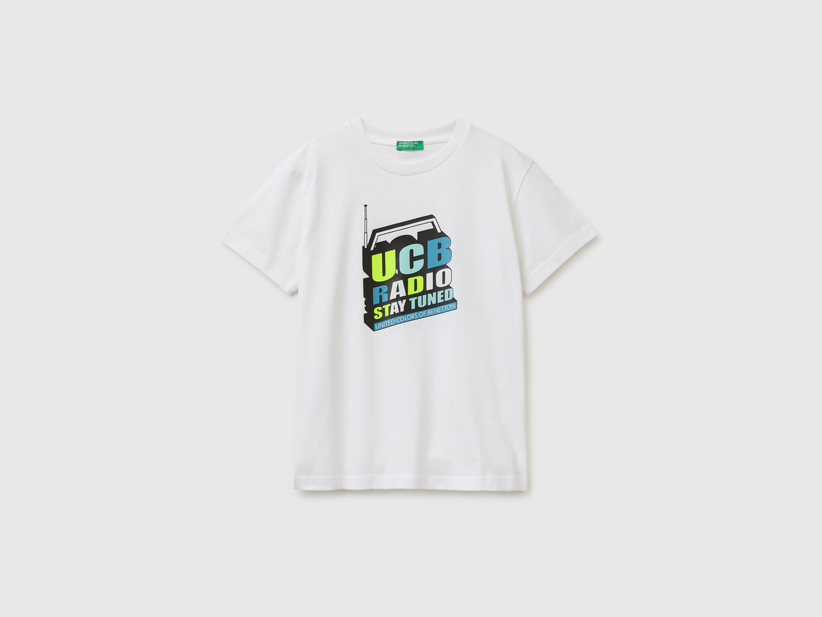 Organic cotton T-shirt with logo print - ucb_image_FS