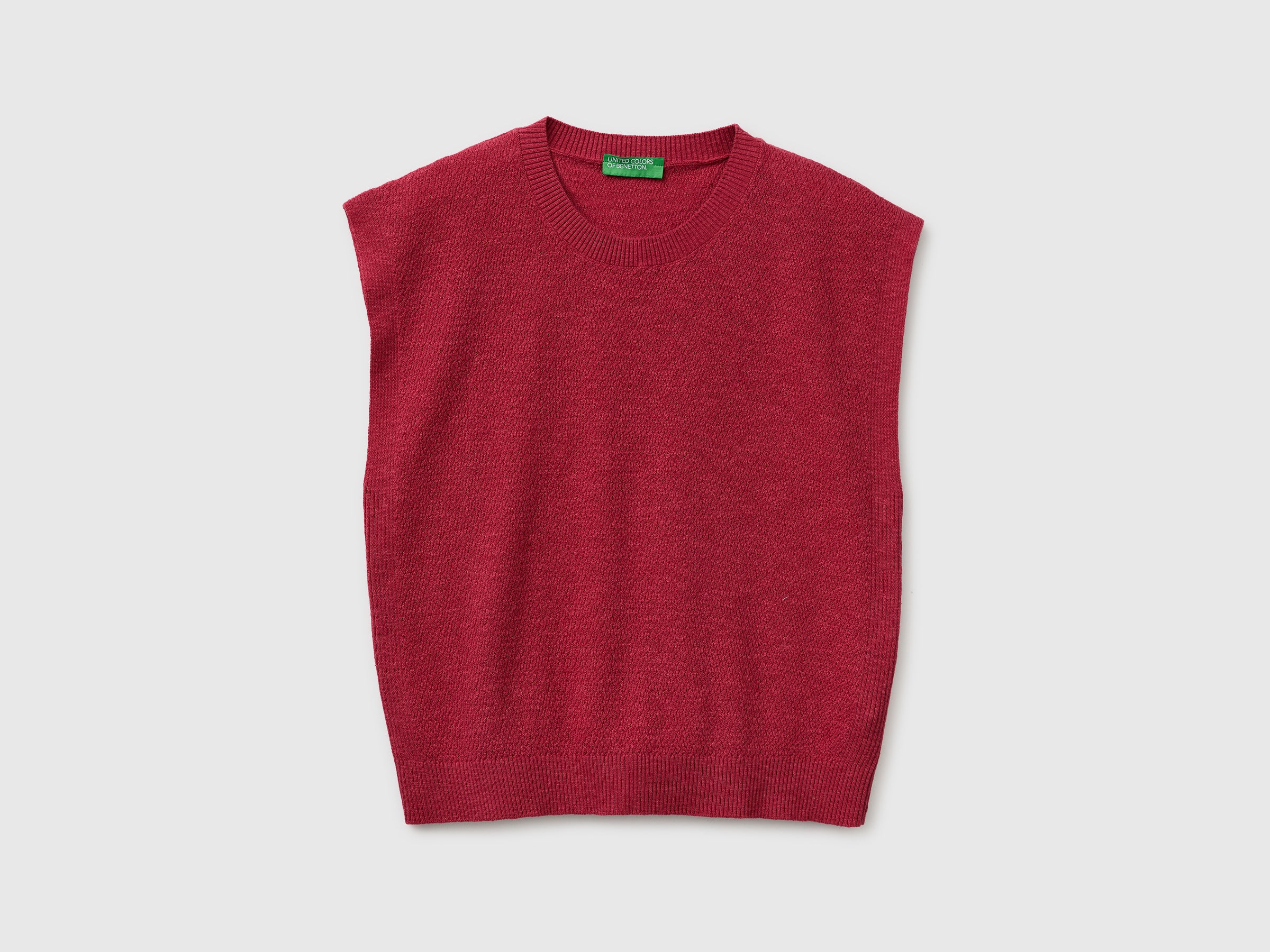Sleeveless linen blend sweater - ucb_image_FS