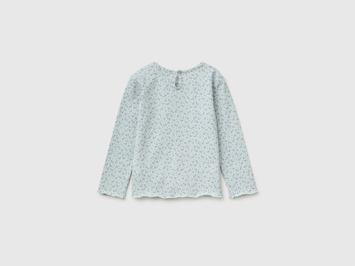 T-shirt às flores em algodão stretch - ucb_image_BS