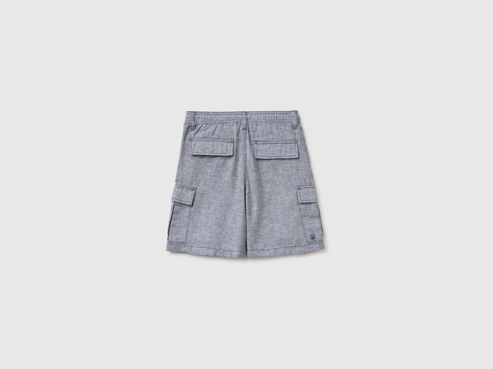 Linen blend cargo Bermuda shorts - ucb_image_BS