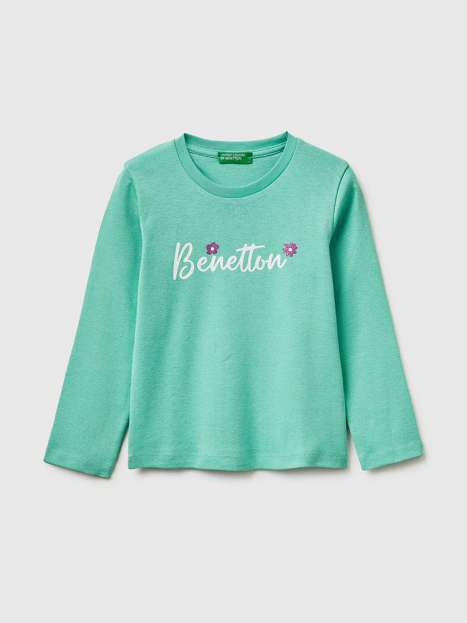 T-shirt in organic cotton with glittery logo - ucb_image_FS
