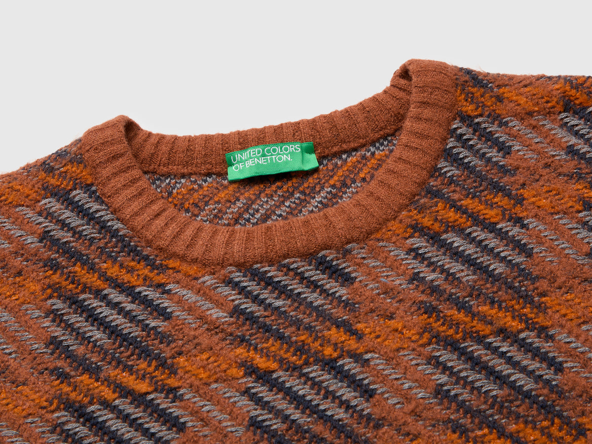 Camisola tartan em mistura de algodão e lã - ucb_image_DS1