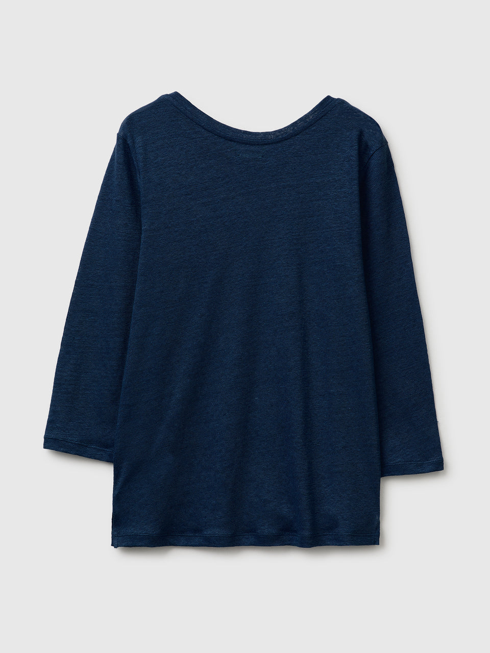 Boat-neck T-shirt in pure linen - ucb_image_BS