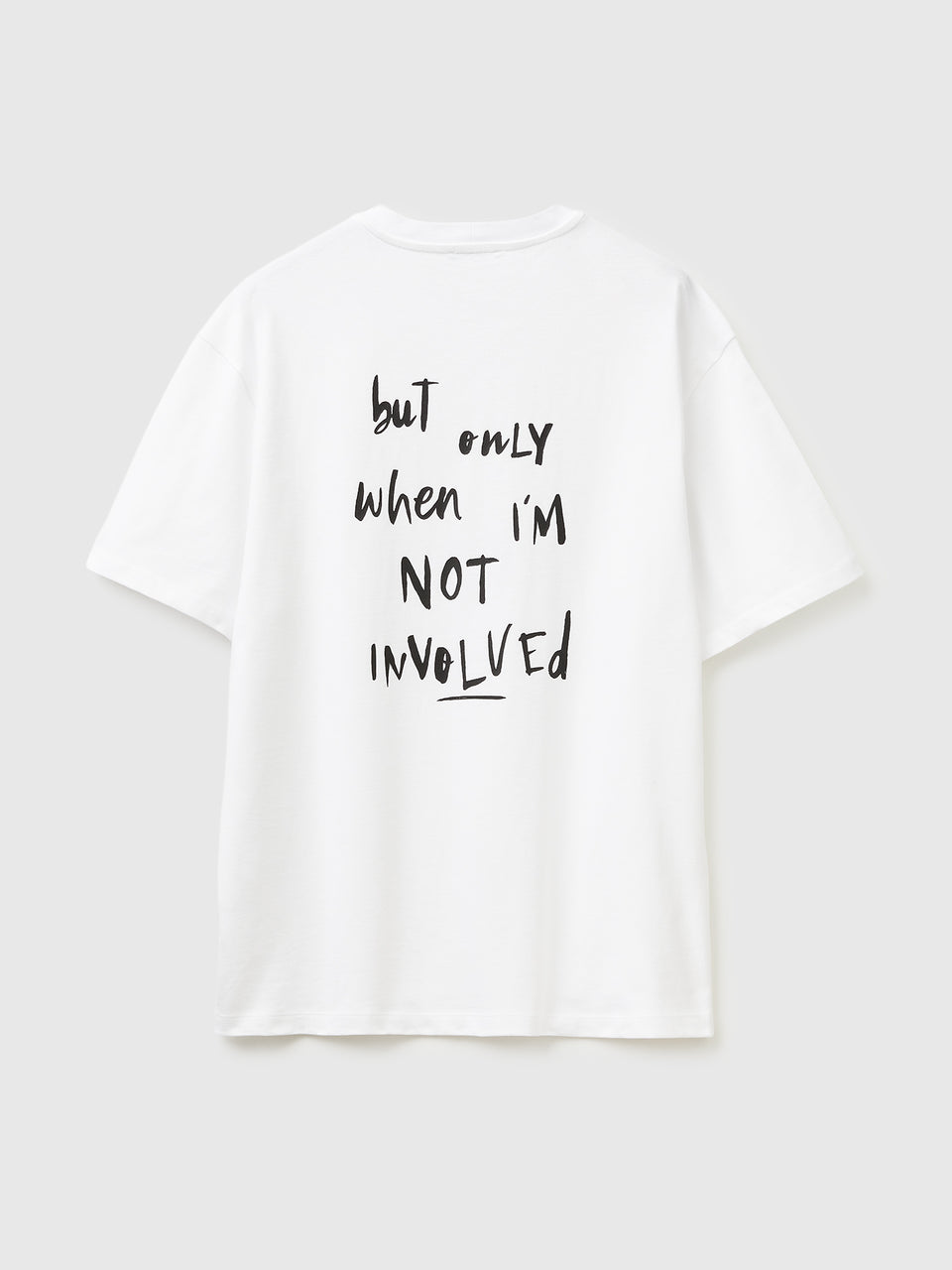 T-shirt with slogan print in organic cotton - ucb_image_BS