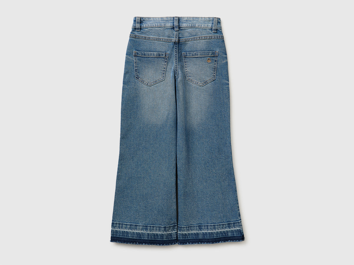 Jeans flare fit com lenço vichy - ucb_image_BS