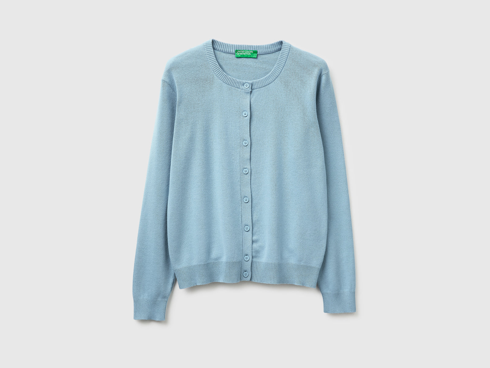 Cardigã azul-claro em algodão tricot - ucb_image_FS