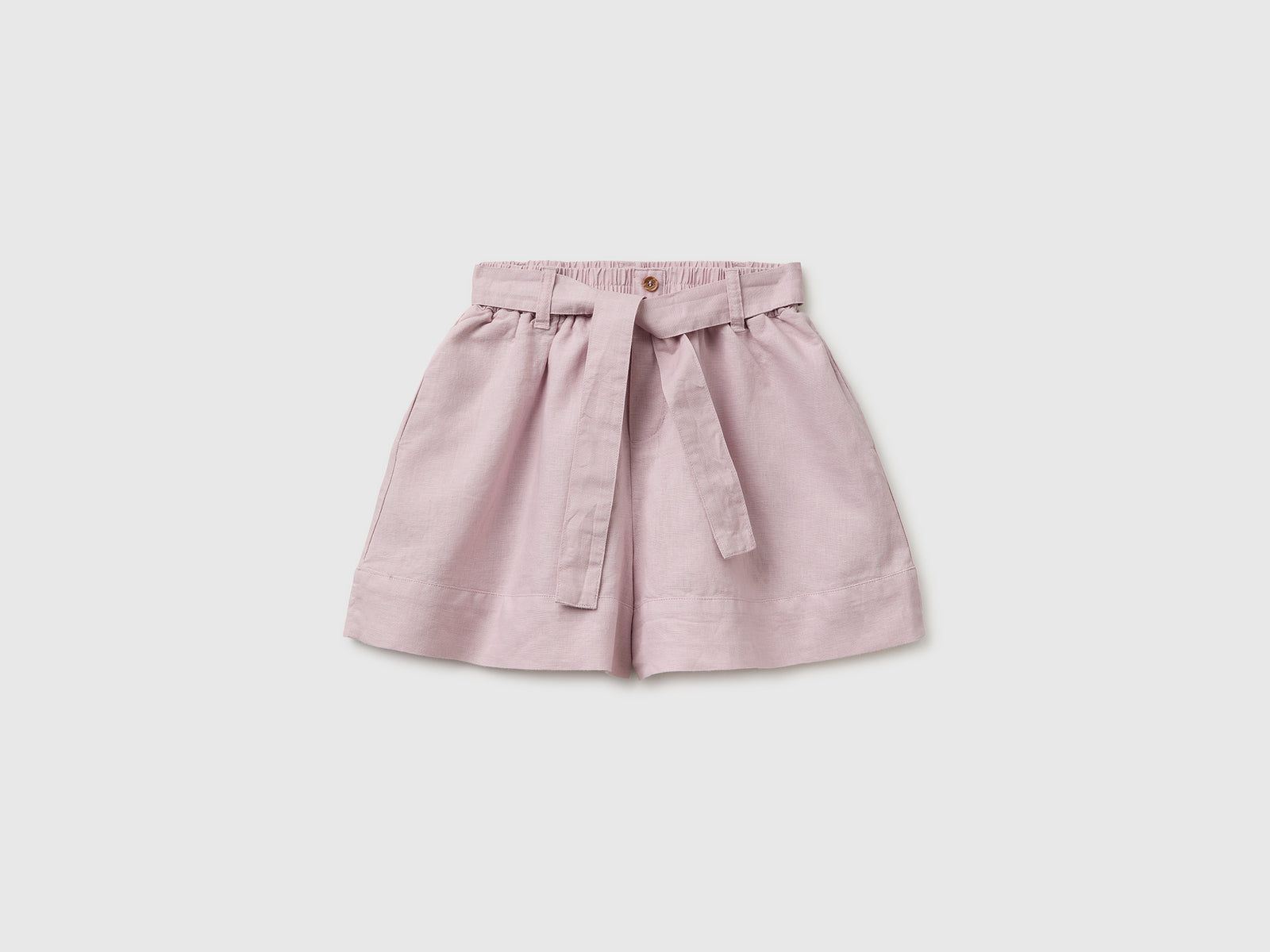 Linen blend shorts with sash - ucb_image_FS