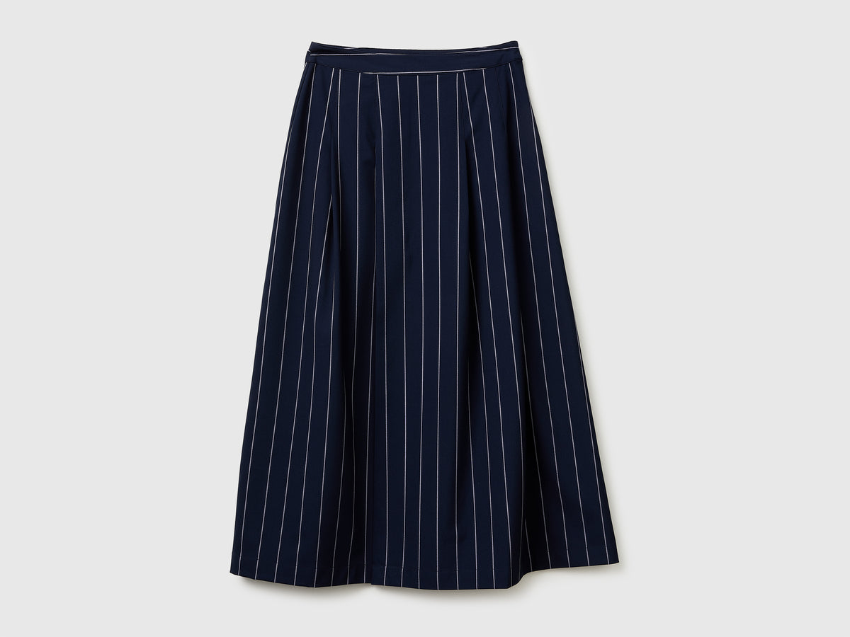 Pinstriped skirt with slit - ucb_image_FS