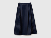 Pinstriped skirt with slit - ucb_image_FS